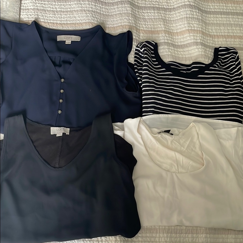 Ann Taylor LOFT set of 4 XSP tops